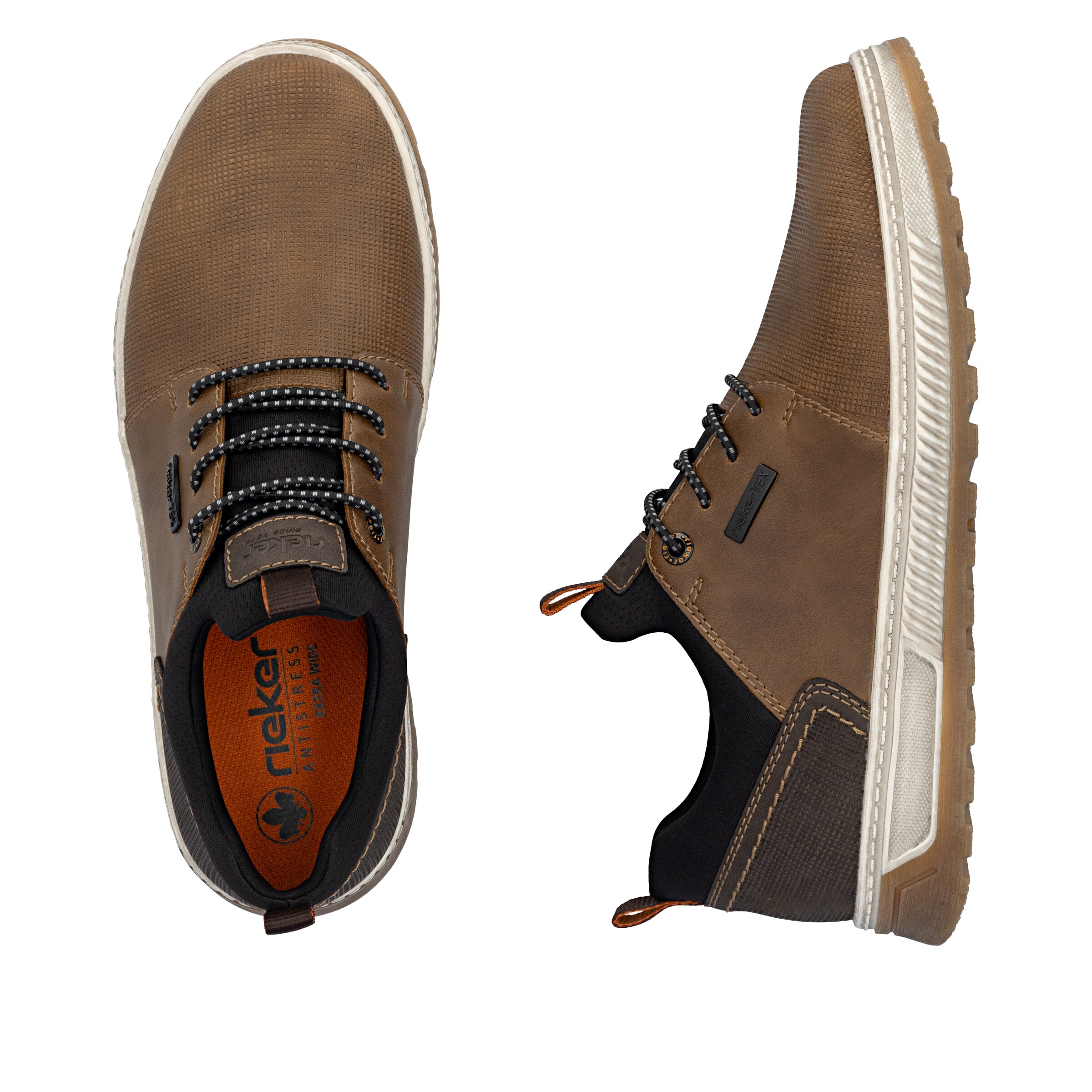 Chaussure à lacets Rieker en marron