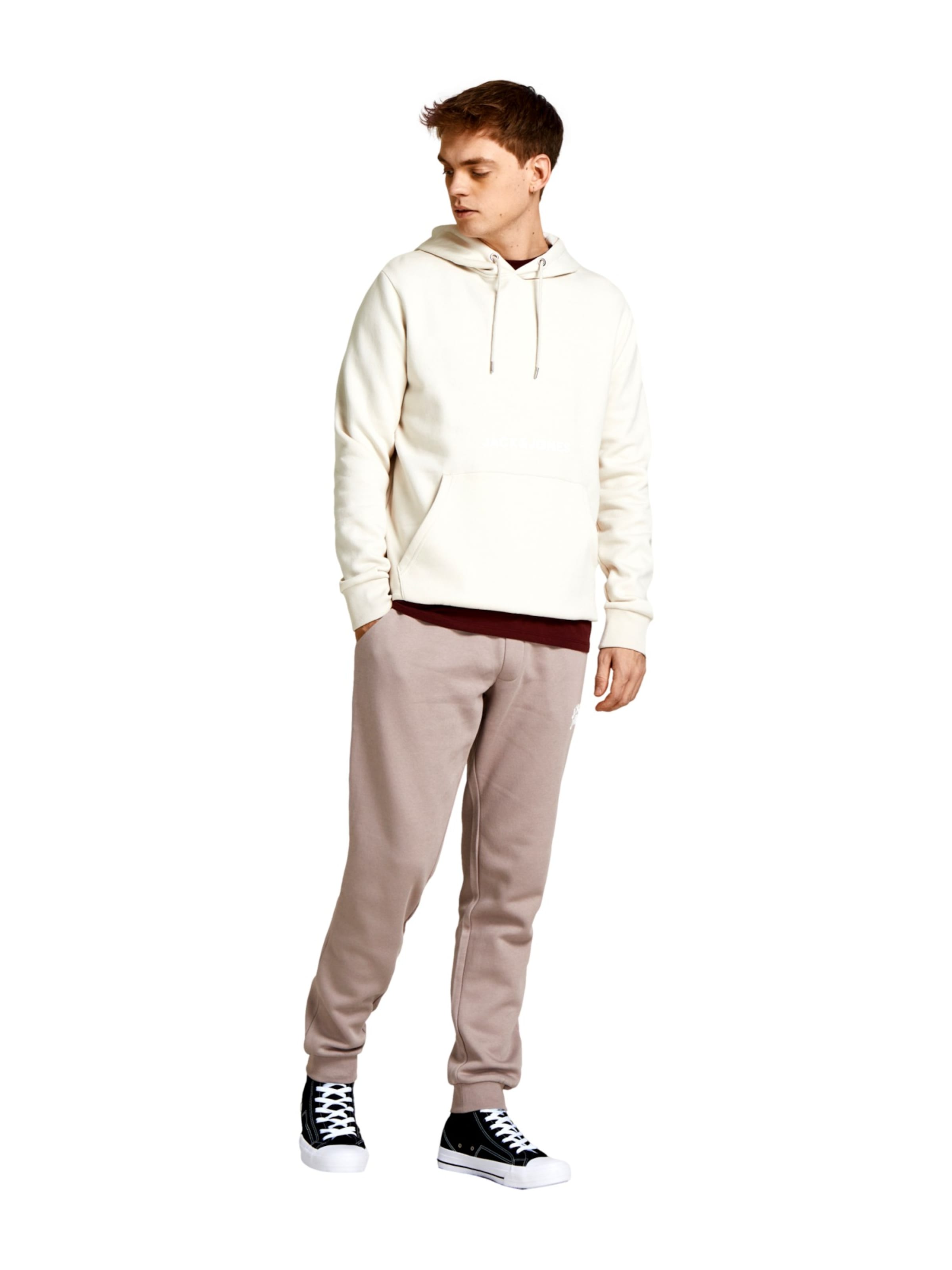 JACK & JONES Tapered Nadrág 'JPSTGordon' - bézs