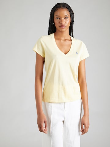 T-shirt Polo Ralph Lauren en jaune : devant