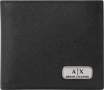 Porte-monnaies ARMANI EXCHANGE en noir : devant