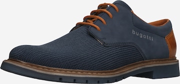 bugatti Lace-Up Shoes in Blue: front