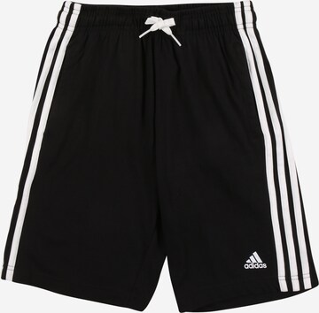 ADIDAS SPORTSWEAR regular Παντελόνι φόρμας 'Essentials 3-Stripes' σε μαύρο: μπροστά