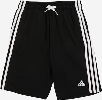 ADIDAS PERFORMANCE Workout Pants in Black: front