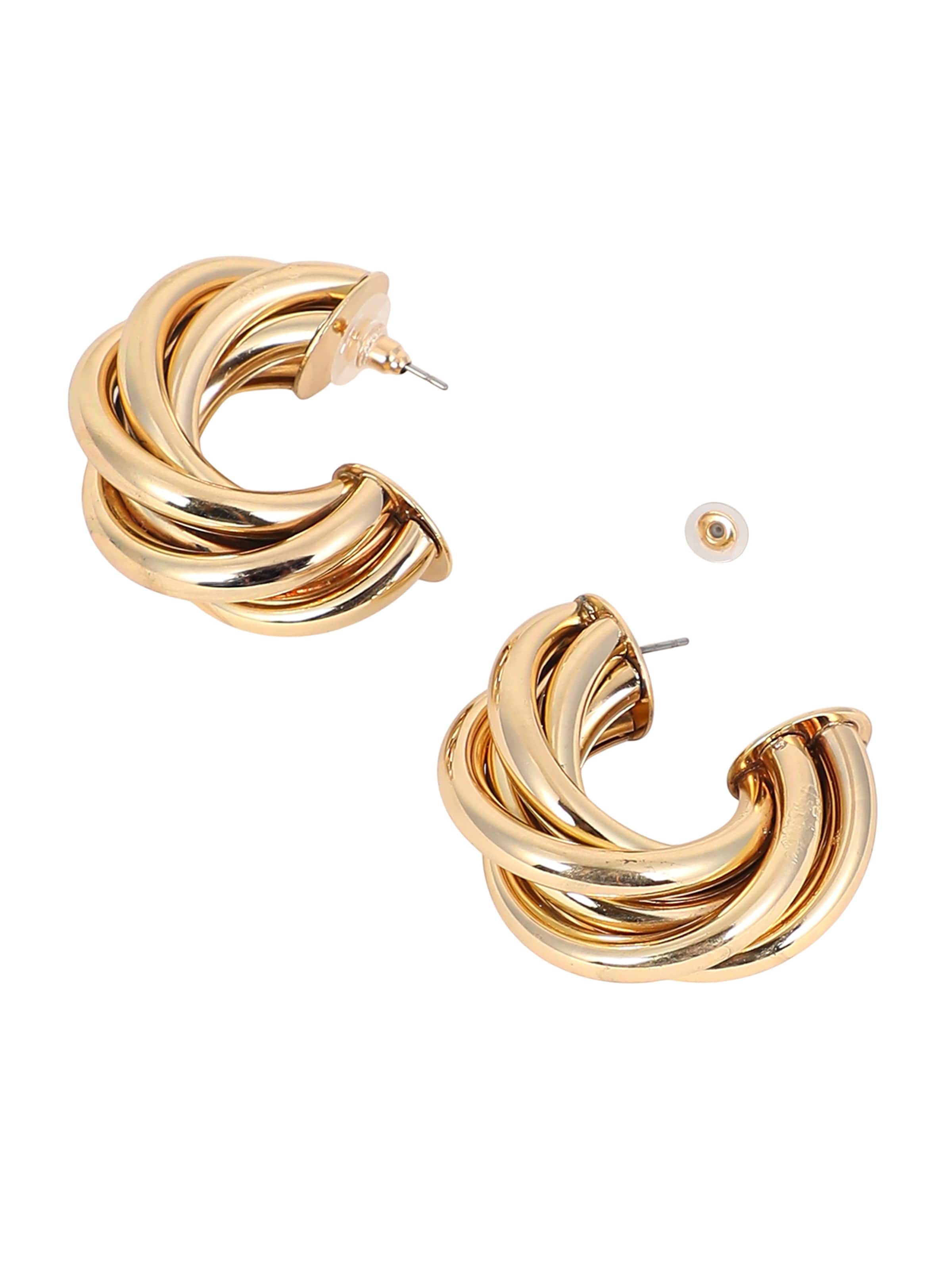 SOHI Earrings 'Mikaela' in Gold