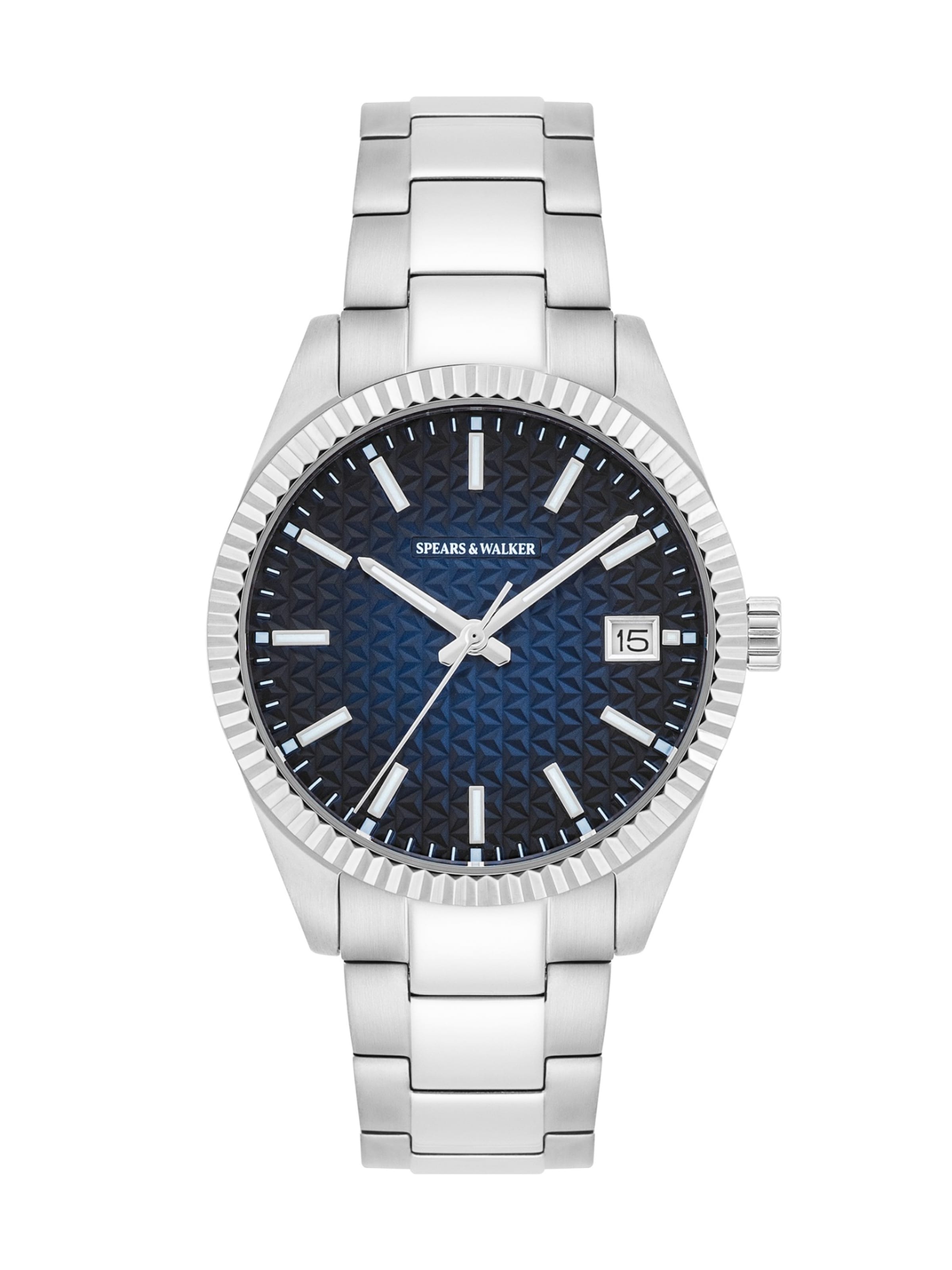 Orologio analogico di Spears & Walker in argento: frontale