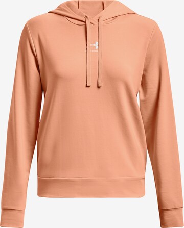 UNDER ARMOUR Sportief sweatshirt 'Rival Terry' in Oranje: voorkant