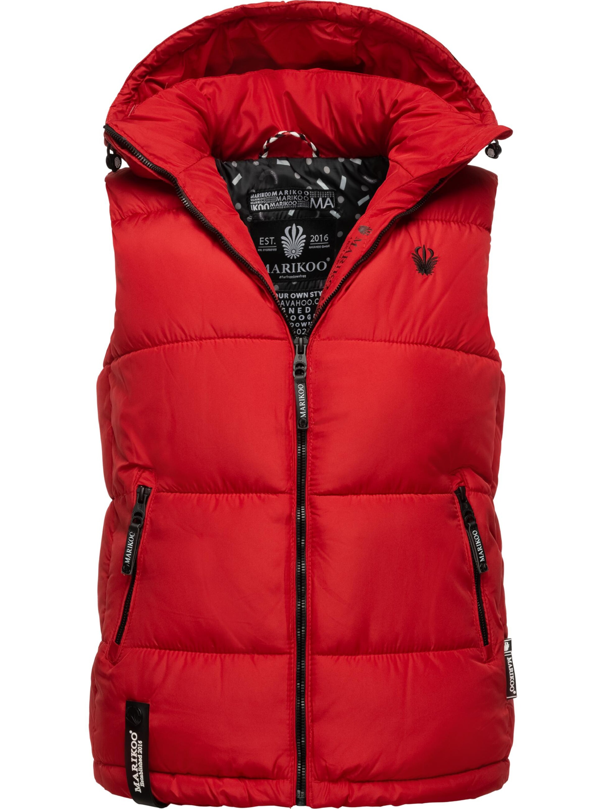 MARIKOO Vest 'Eisflöckchen' i rød
