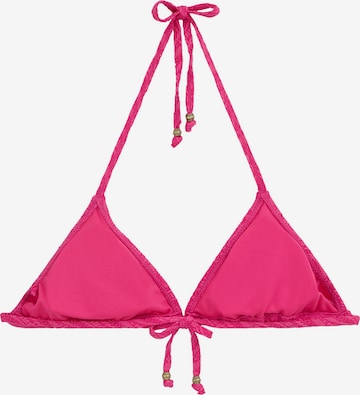 WE Fashion Triangle Bikini top in Pink