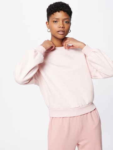 Urban Classics Μπλούζα φούτερ σε ροζ: μπροστά