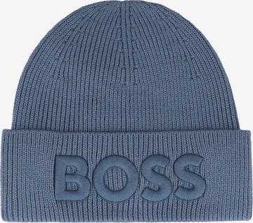 BOSS Beanie 'Afox' in Blue: front
