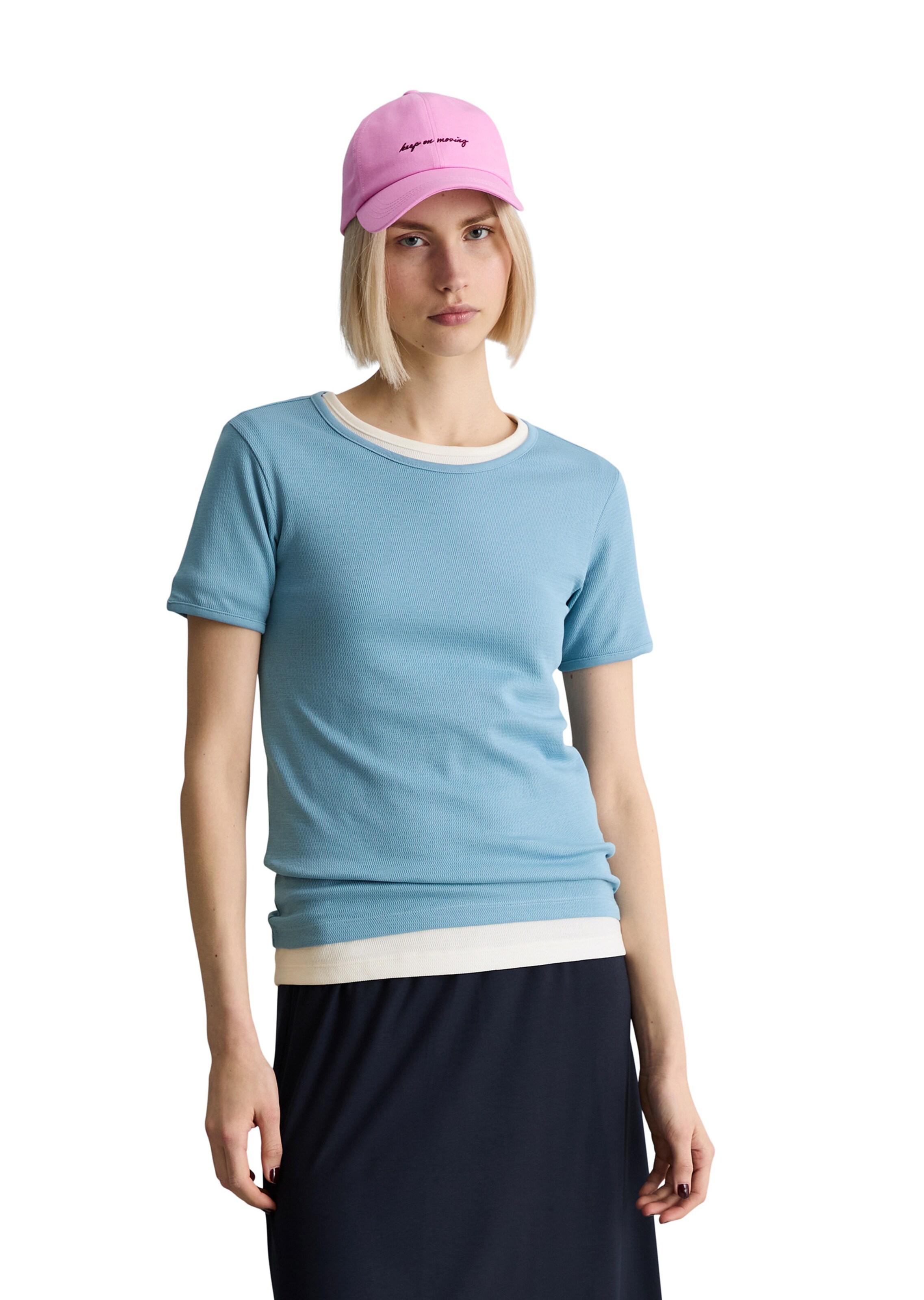 Marc O'Polo DENIM T-Shirt in Blau: Vorderseite