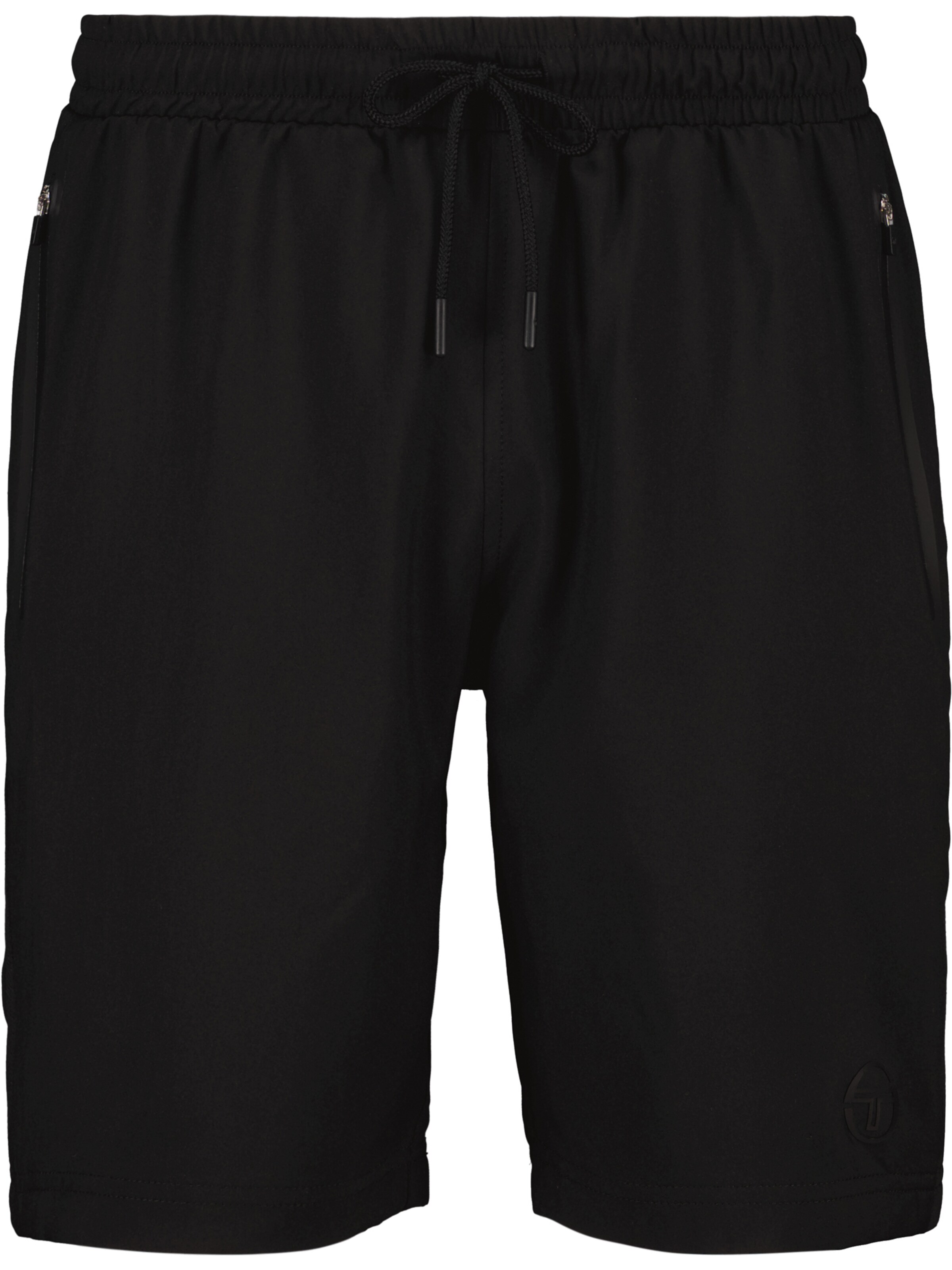 Sergio Tacchini Sportshorts 'RISPECCHIO' in Schwarz: Vorderseite