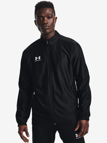 UNDER ARMOUR Athletic Jacket 'Challenger' in Black: front