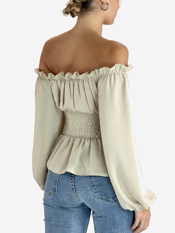 Elara Bluse in Beige