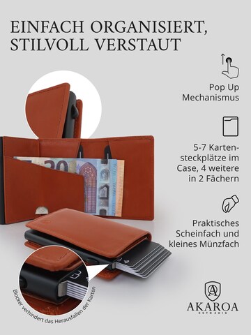 Akaroa Wallet 'Slim Wallet Pelle II' in Brown