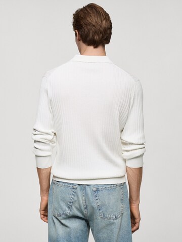 MANGO MAN Pullover 'Taurus' in Weiß