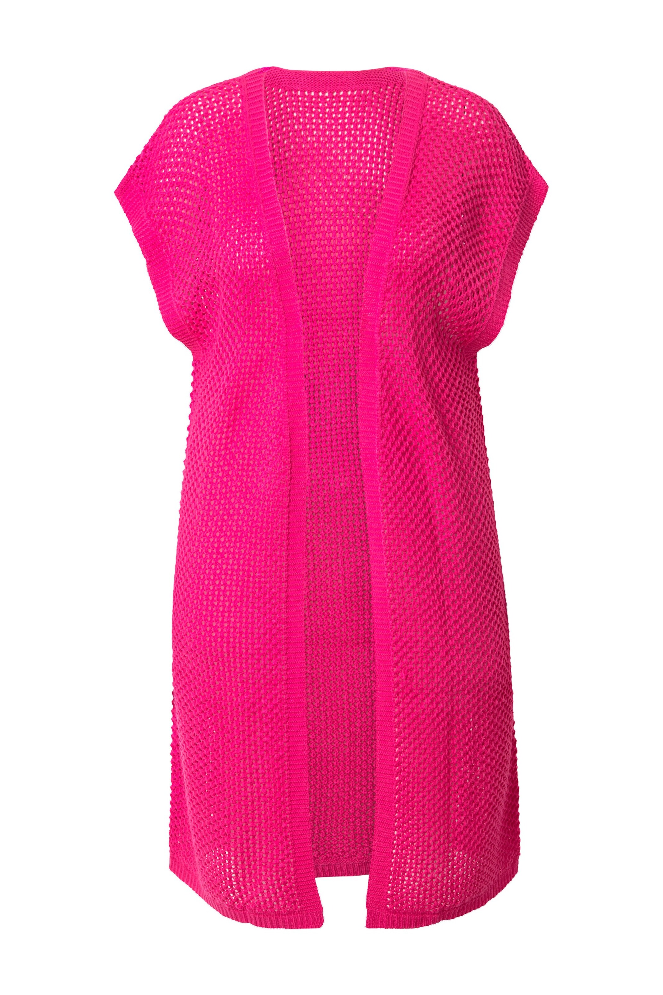 MIAMODA Gebreid vest in Roze: voorkant