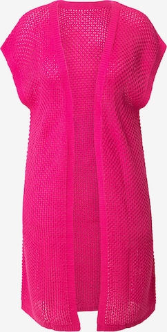 MIAMODA Gebreid vest in Roze: voorkant