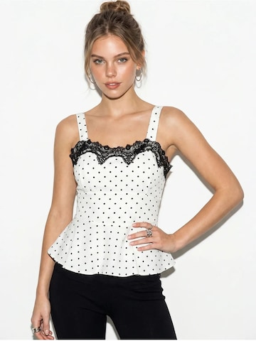 Bianco Lucci - Blusa em branco: frente
