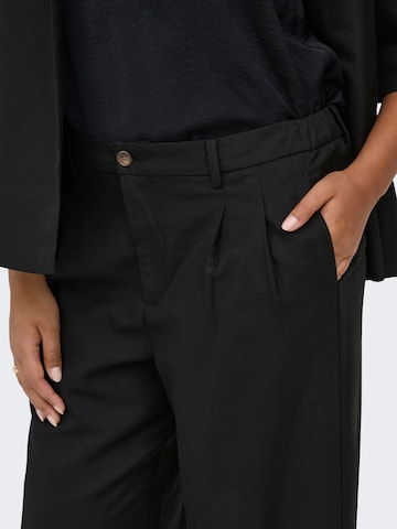Wide Leg Pantalon à pince 'CARBaia' ONLY Carmakoma en noir