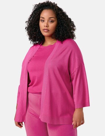 SAMOON Strickjacke in Pink: Vorderseite