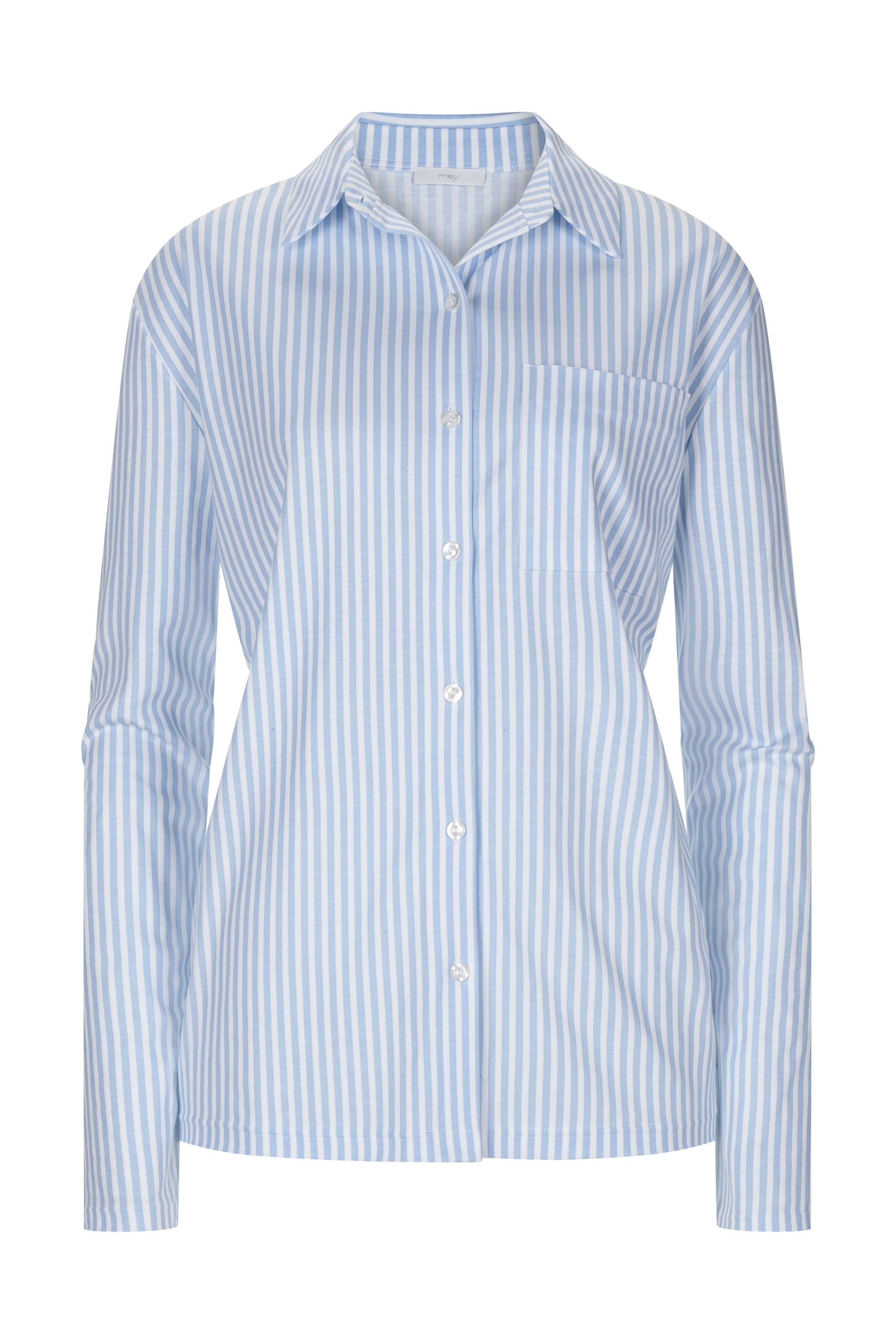 Mey Pajama shirt in Blue: front