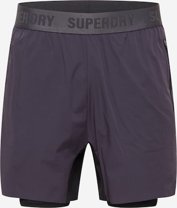 Pantaloni sportivi di Superdry in grigio: frontale