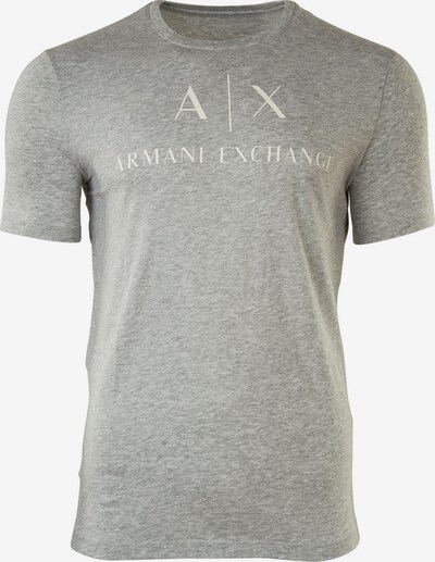 ARMANI EXCHANGE Majica '8NZTCJ' | svetlo siva / bela barva, Prikaz izdelka