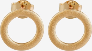 Akzent Earrings '"Ronda" aus 925 Sterlingsilber, rhodiniert, langlebig' in Gold: front