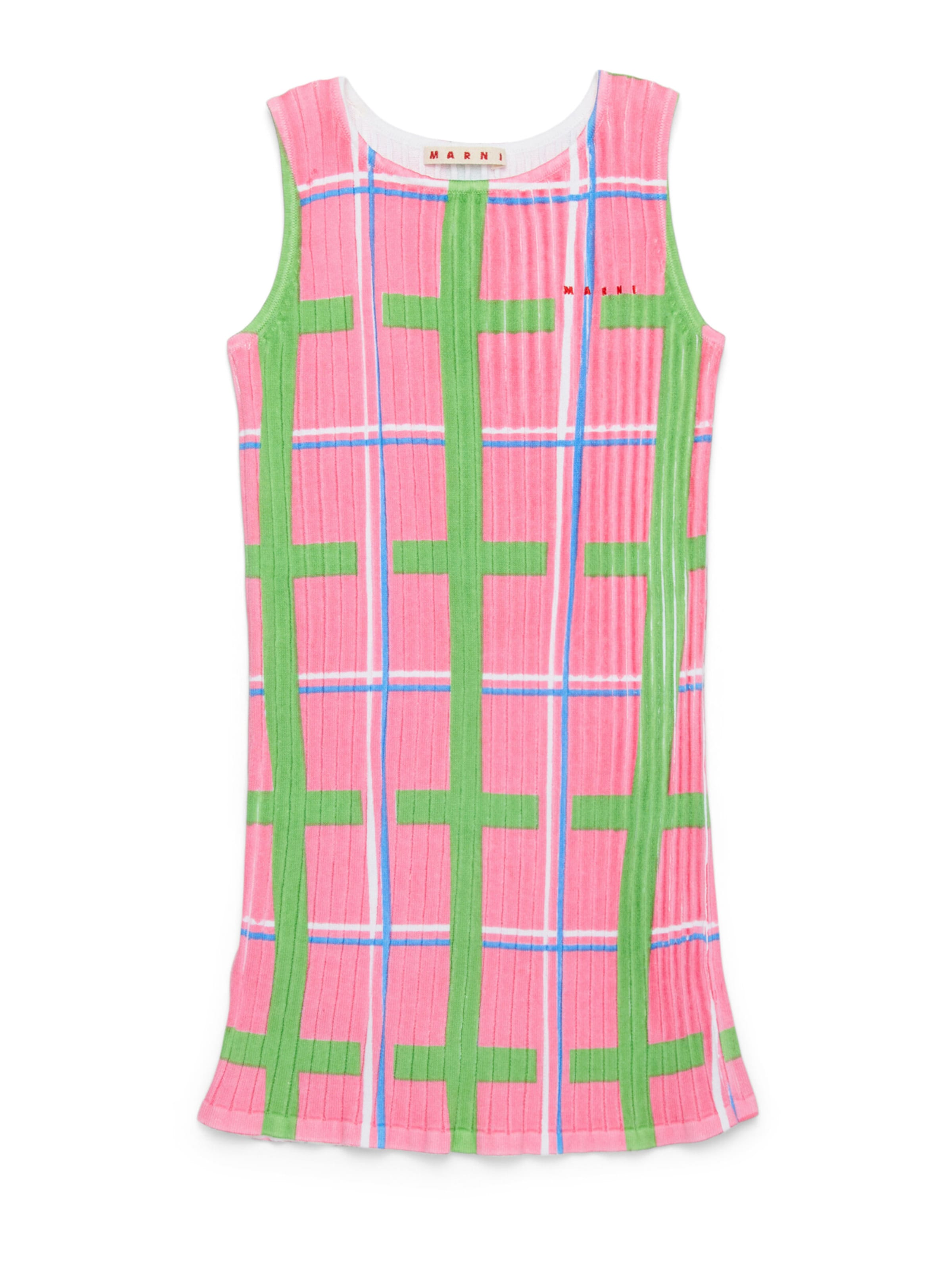 Marni - Vestido em rosa: frente