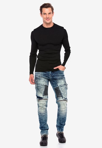 CIPO & BAXX Regular Cargo Jeans in Blue