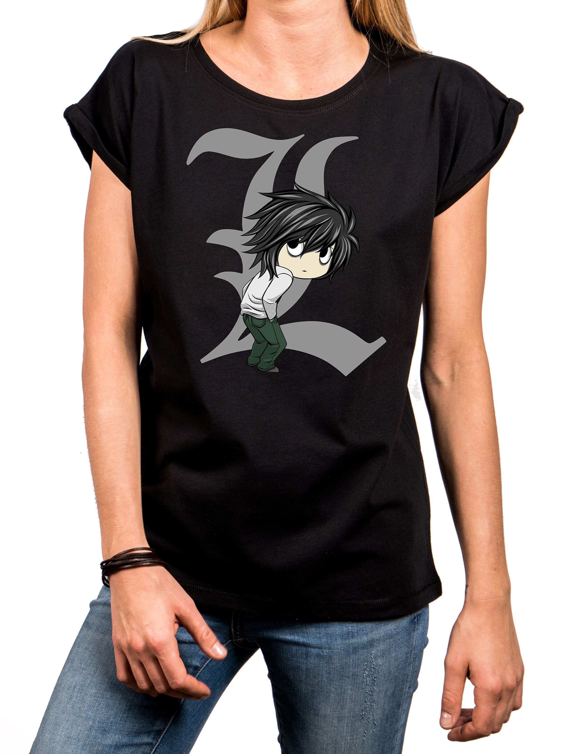 MAKAYA Shirt 'Figur' in Black