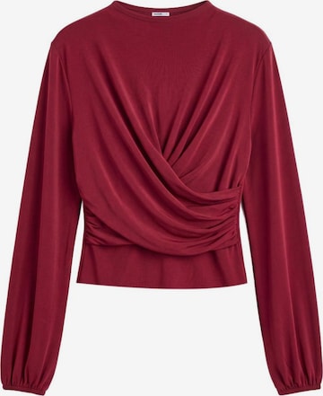 Camicia da donna 'Draped Blouse' di Touché Privé in rosso: frontale