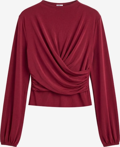 Camicia da donna 'Draped Blouse' in S Touché Privé di colore borgogna, Visualizzazione prodotti