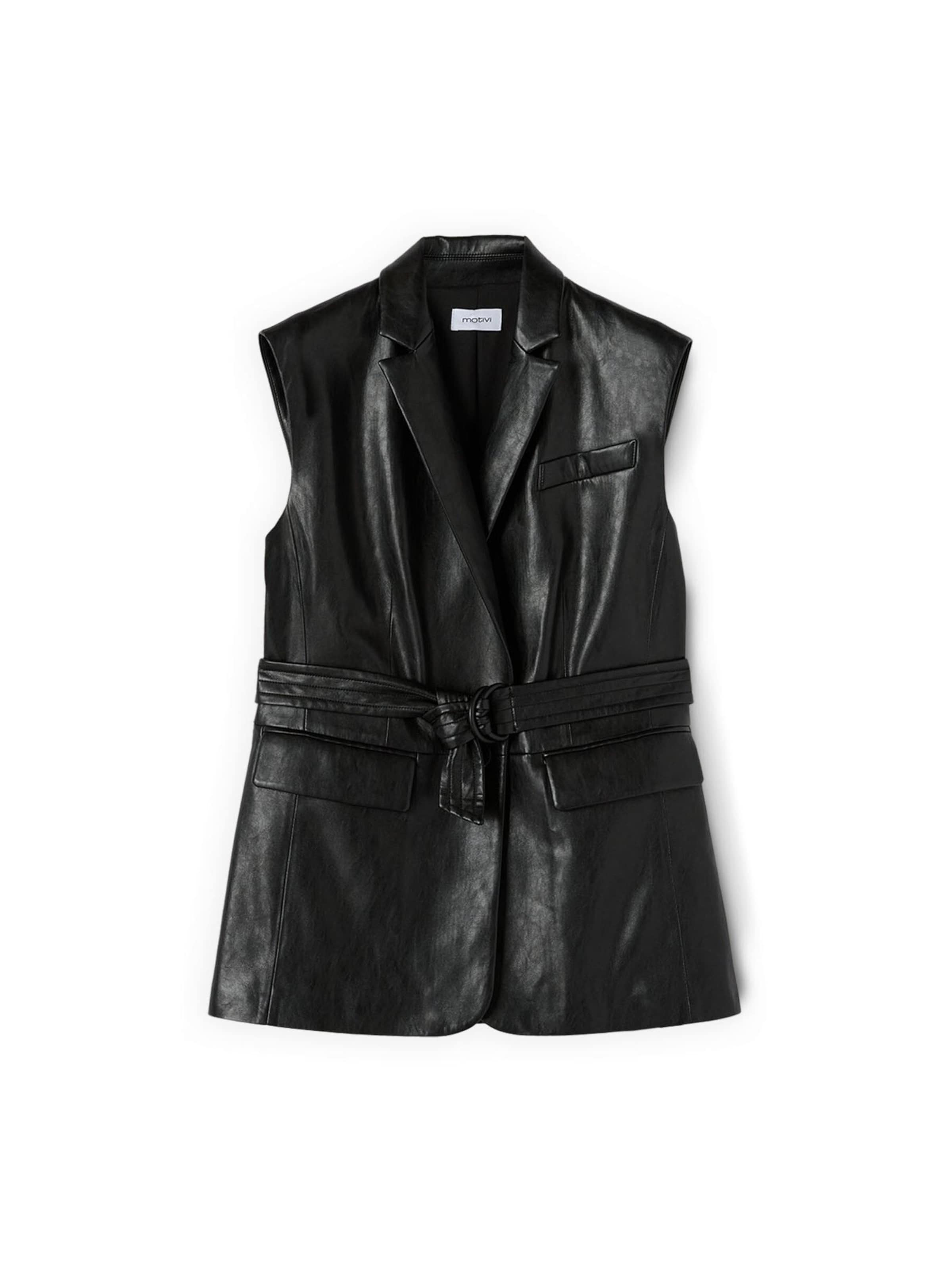 Gilet di MOTIVI in nero: frontale