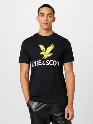 Lyle & Scott T-Shirt in Schwarz: predná strana