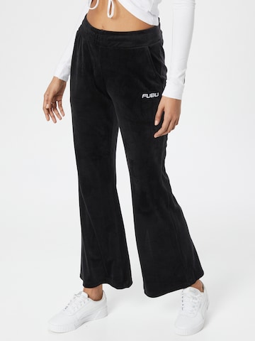 FUBU Flared Pants in Black: front