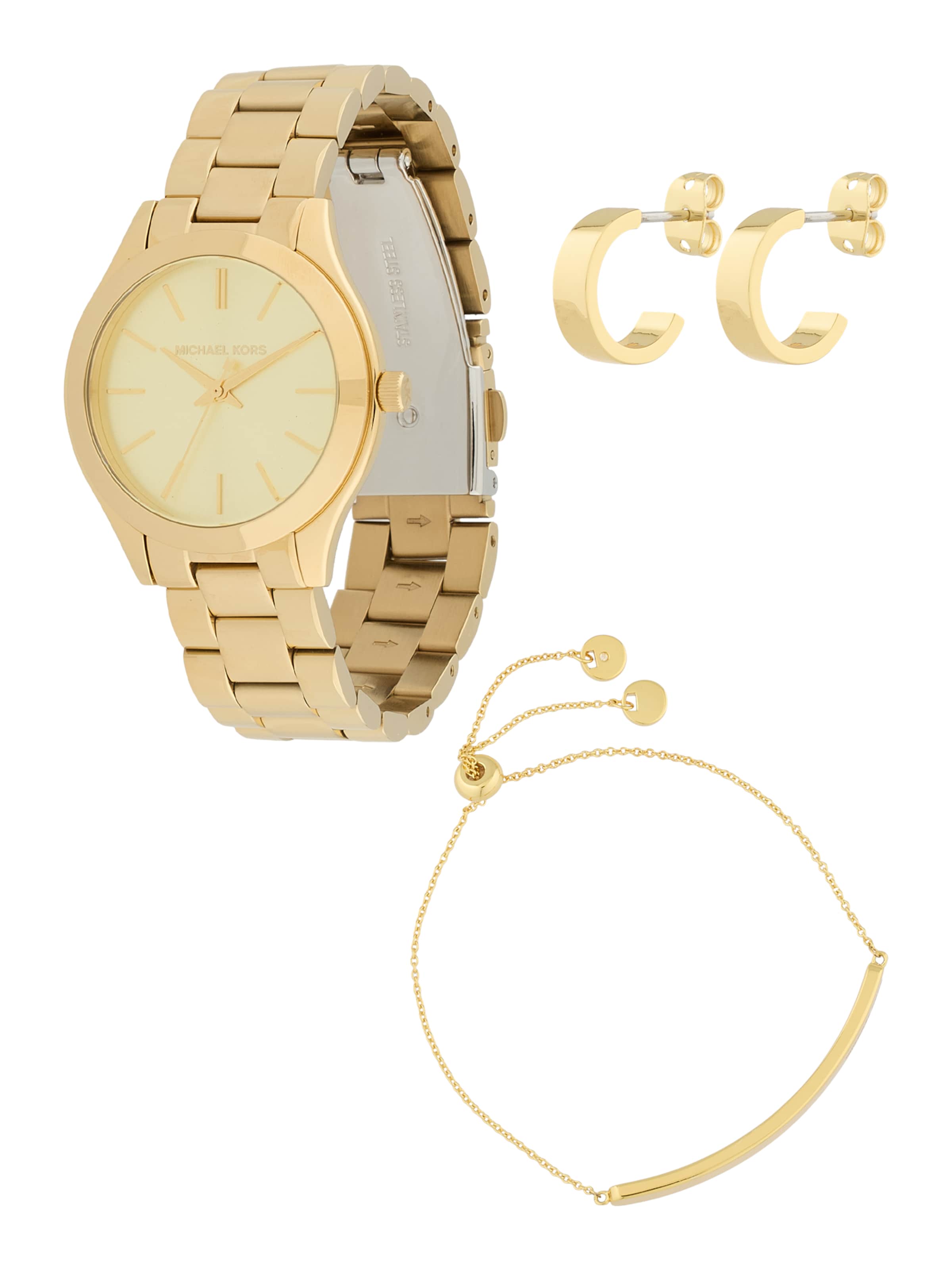 zelts MICHAEL Michael Kors Rotaslietu komplekts 'Runway': no priekšpuses
