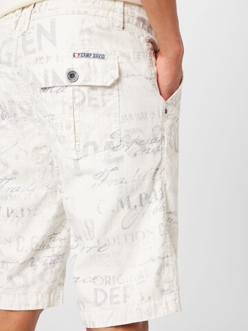 CAMP DAVID Regular Broek 'Cinque Terre' in Wit