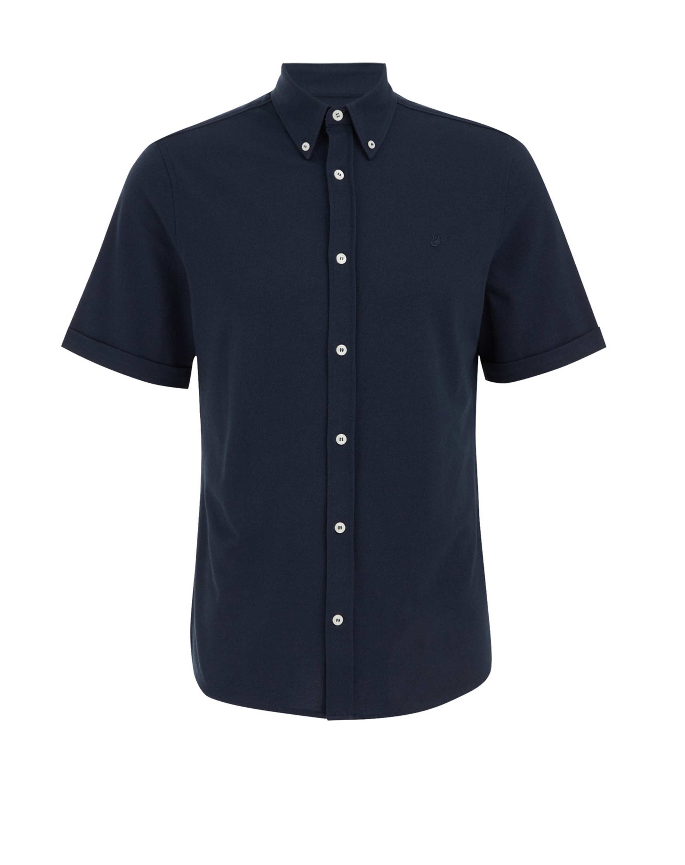 WE Fashion Přiléhavý střih Košile – modrá: přední strana