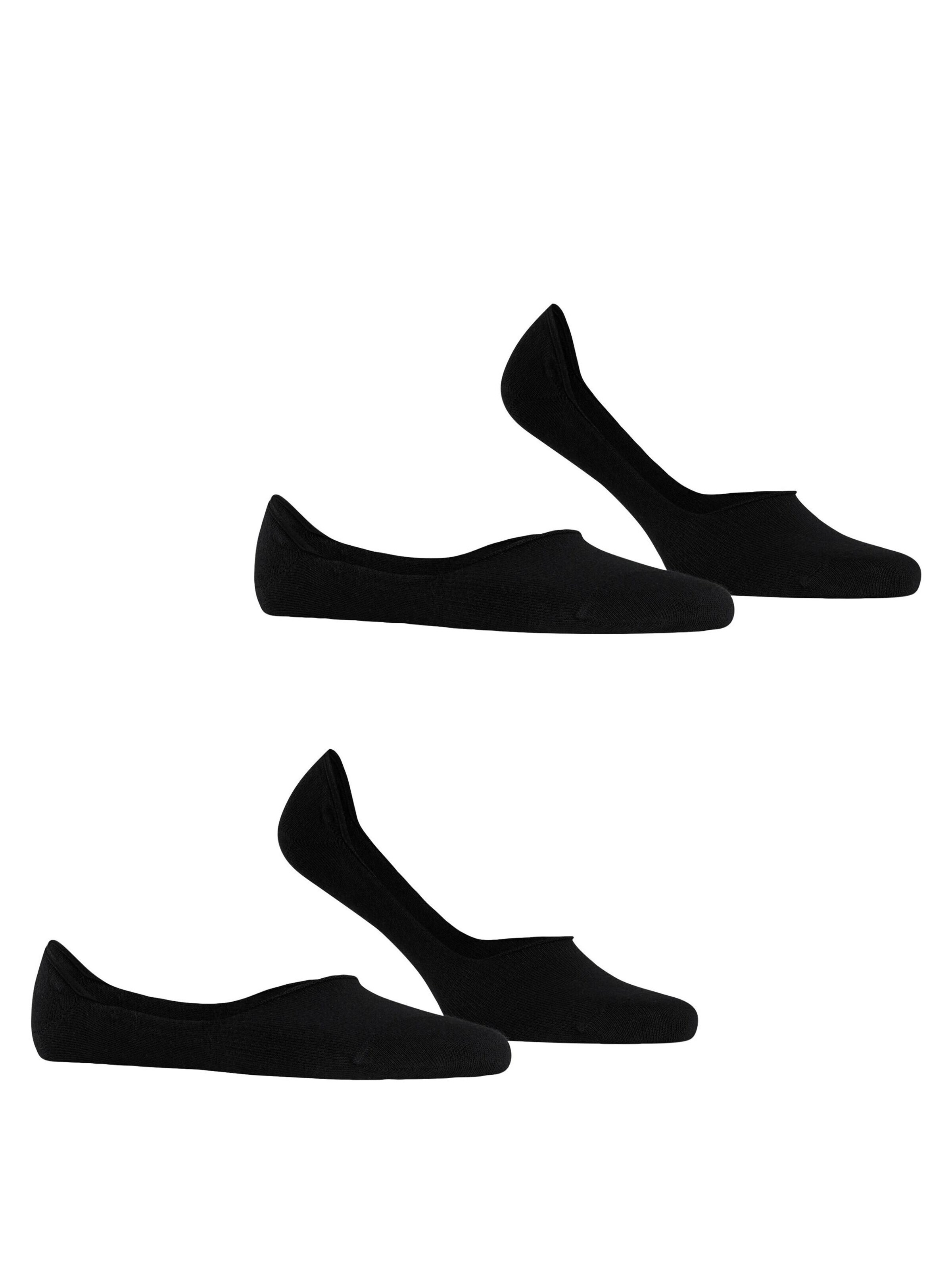 ESPRIT Füßlinge 'Basic Uni 2-Pack'‌‌ in Schwarz