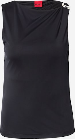 HUGO Toppi 'Dastasy' värissä musta: etupuoli