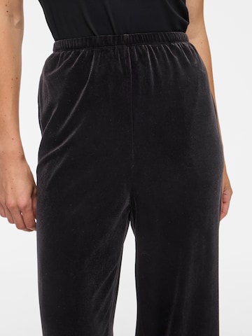VILA Wide leg Pants 'VIALINDRA' in Black