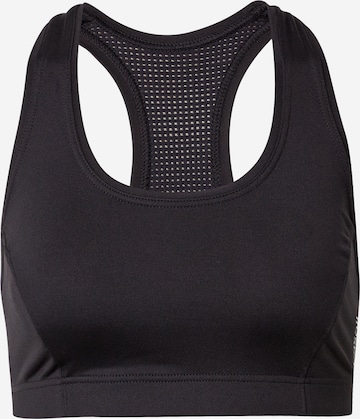 Casall Bralette Sports Bra in Black: front