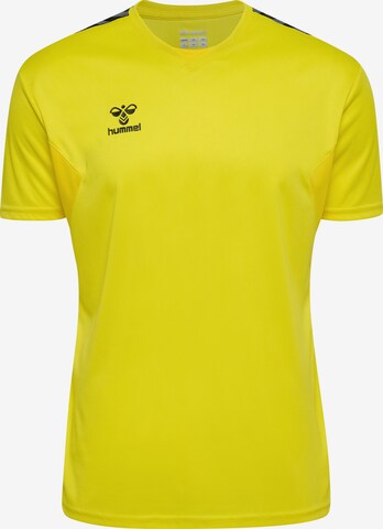 T-Shirt fonctionnel 'AUTHENTIC' Hummel en jaune : devant