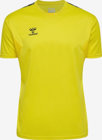 Hummel Performance Shirt 'AUTHENTIC' in Yellow: front