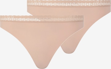 String Chantelle en beige : devant