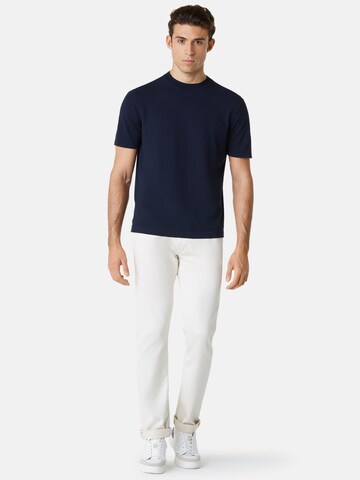 Coupe slim Jean Boggi Milano en blanc