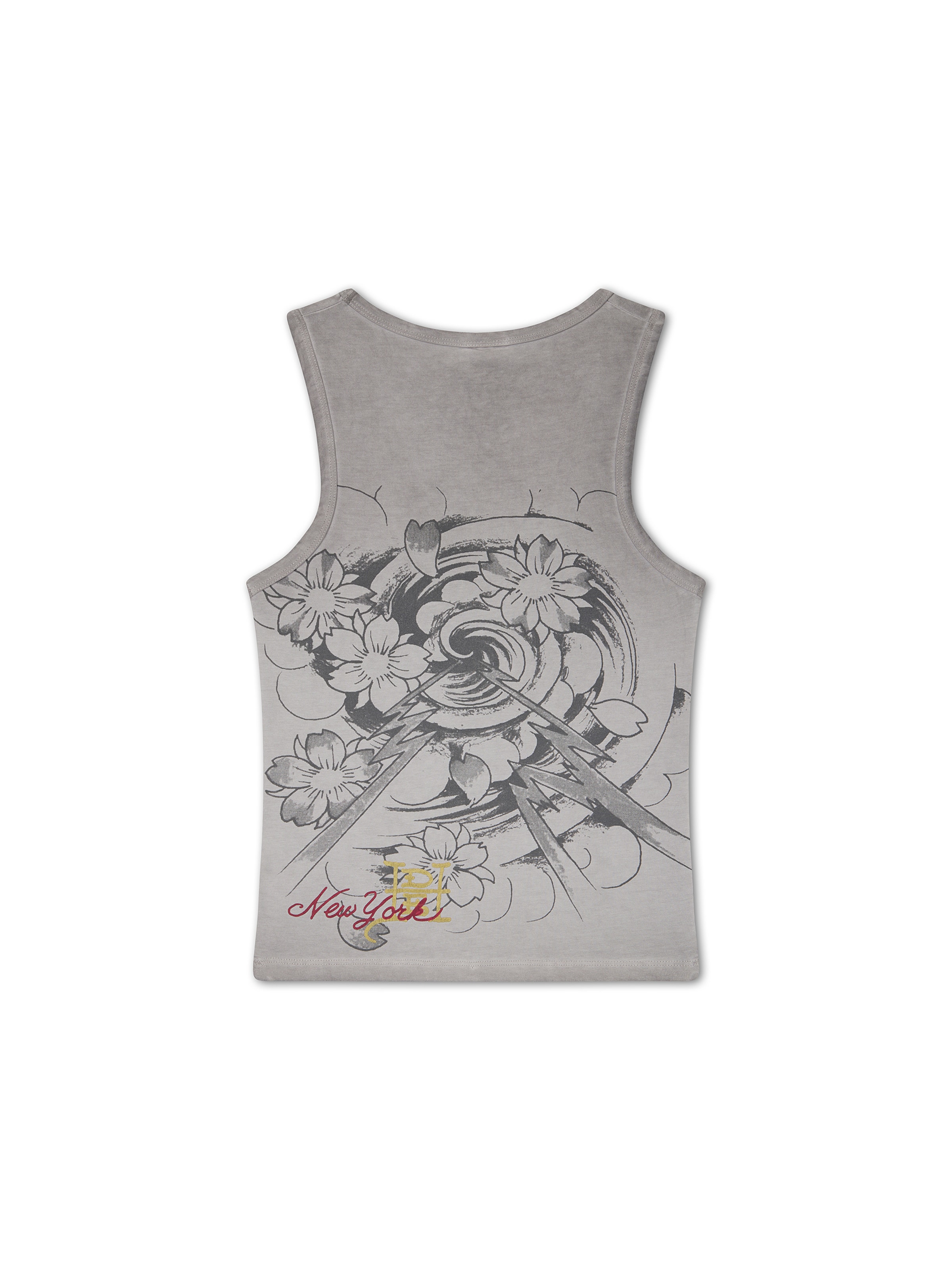 Top 'In Memory Of When I Cared' di Ed Hardy in grigio