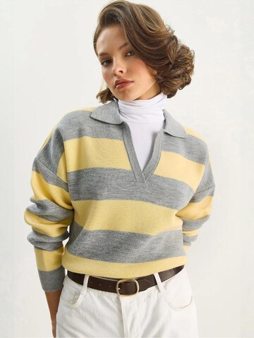Bianco Lucci Pullover 'Pullover'‌‌‌‌ in Gelb: Vorderseite
